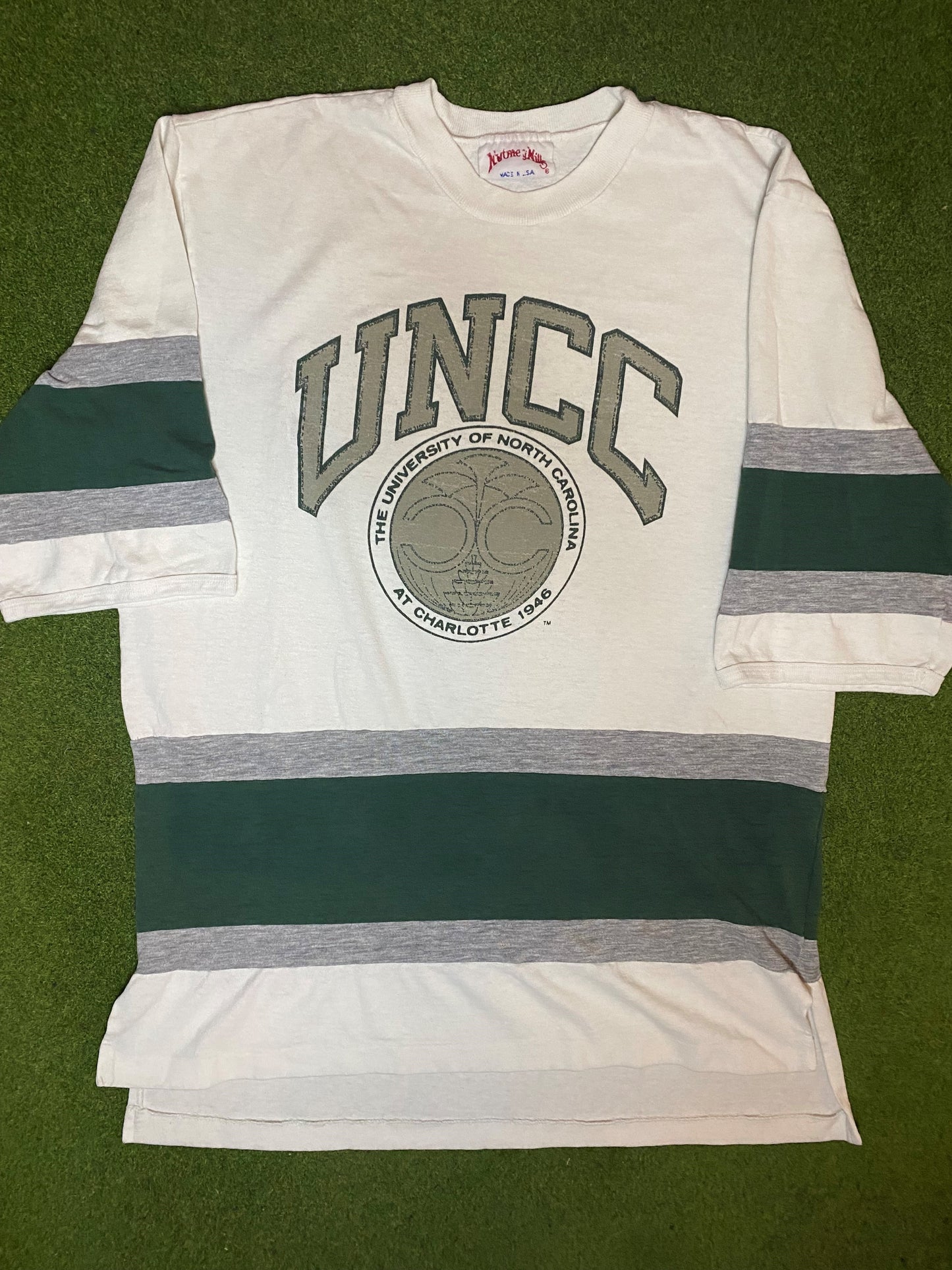 80s UNCC 49ers - Vintage College 3/4 Sleeve (Large) - Gametime Vintage