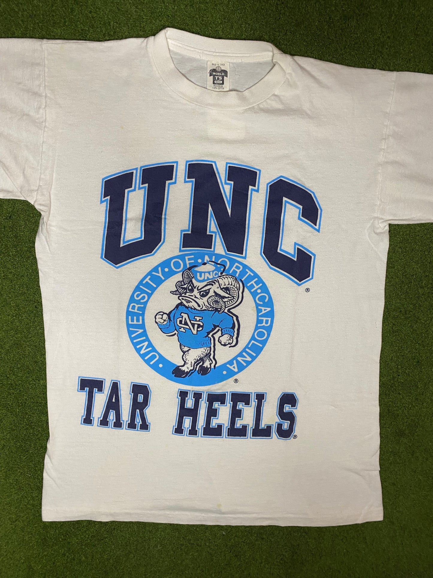90s UNC Tar Heels - Vintage University T-Shirt (Medium) - Gametime Vintage