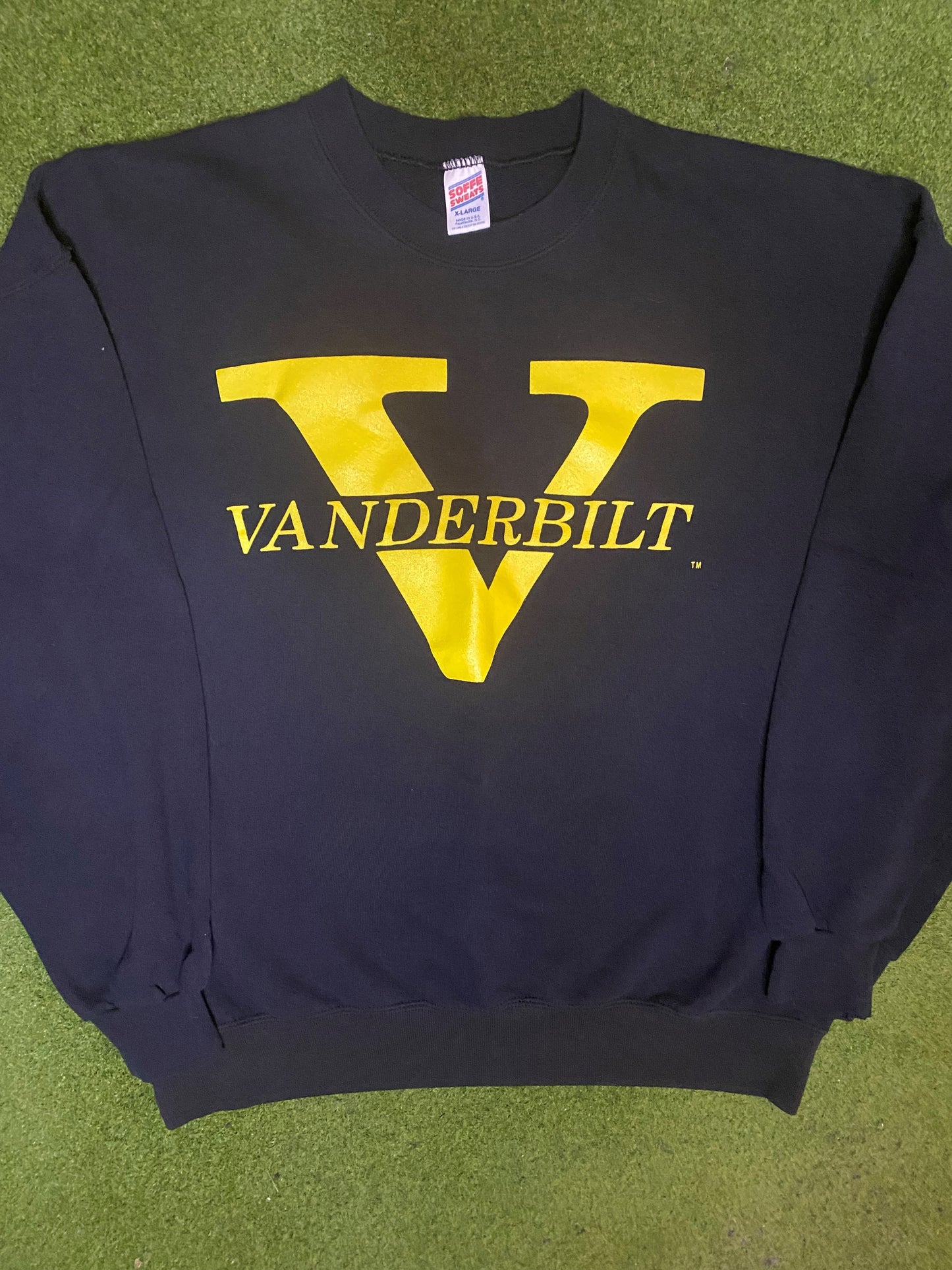 90s Vanderbilt Commodores - Vintage College Sweatshirt (XL) - Gametime Vintage