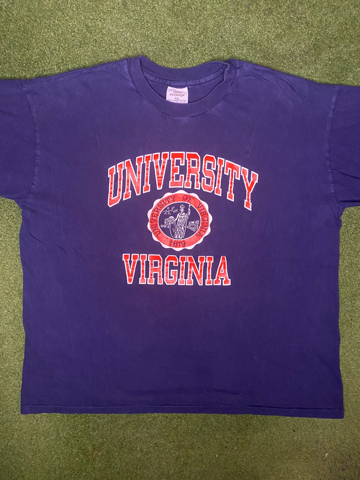 90年代弗吉尼亚大学骑士队 - 复古大学T恤衫 (2XL)