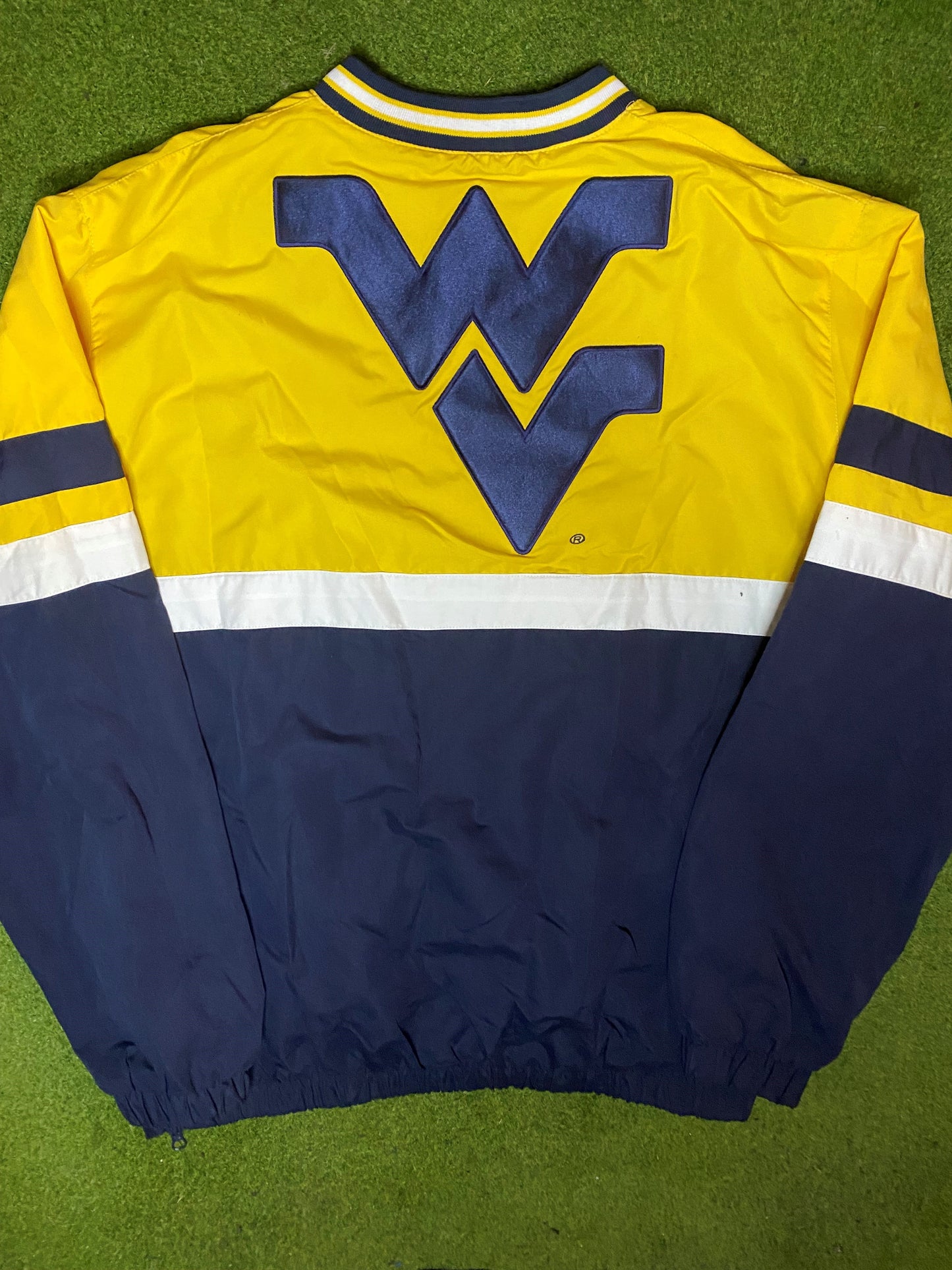 90s West Virgnia Mountaineers - Vintage College Pullover (Large) - Gametime Vintage