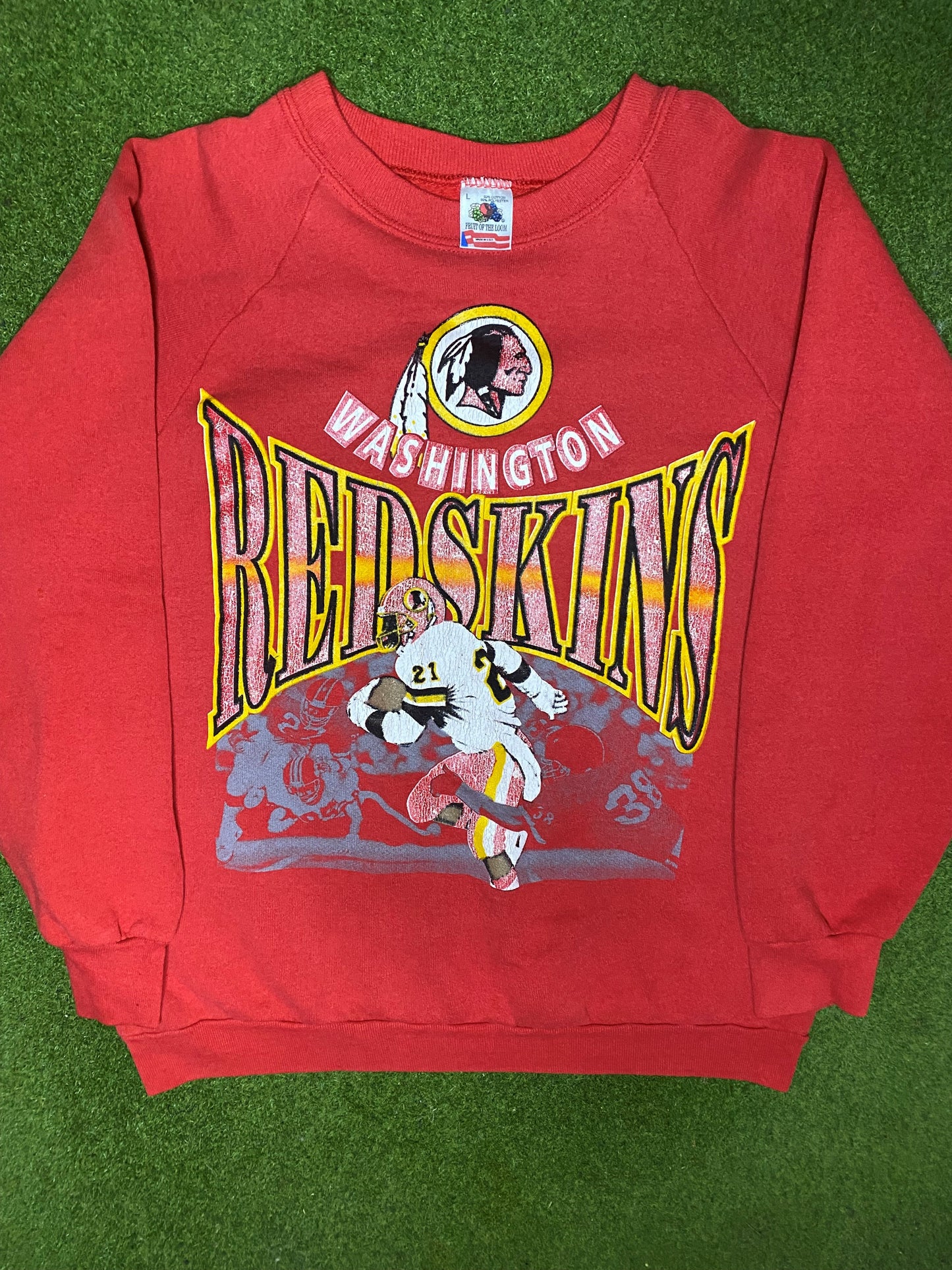 90s Washington Redskins - Vintage NFL Sweatshirt (Large) - Gametime Vintage