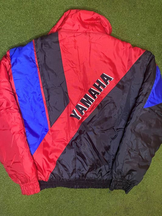 90s Yamaha Colorblock - Vintage Racing Jacket (Medium) - Gametime Vintage