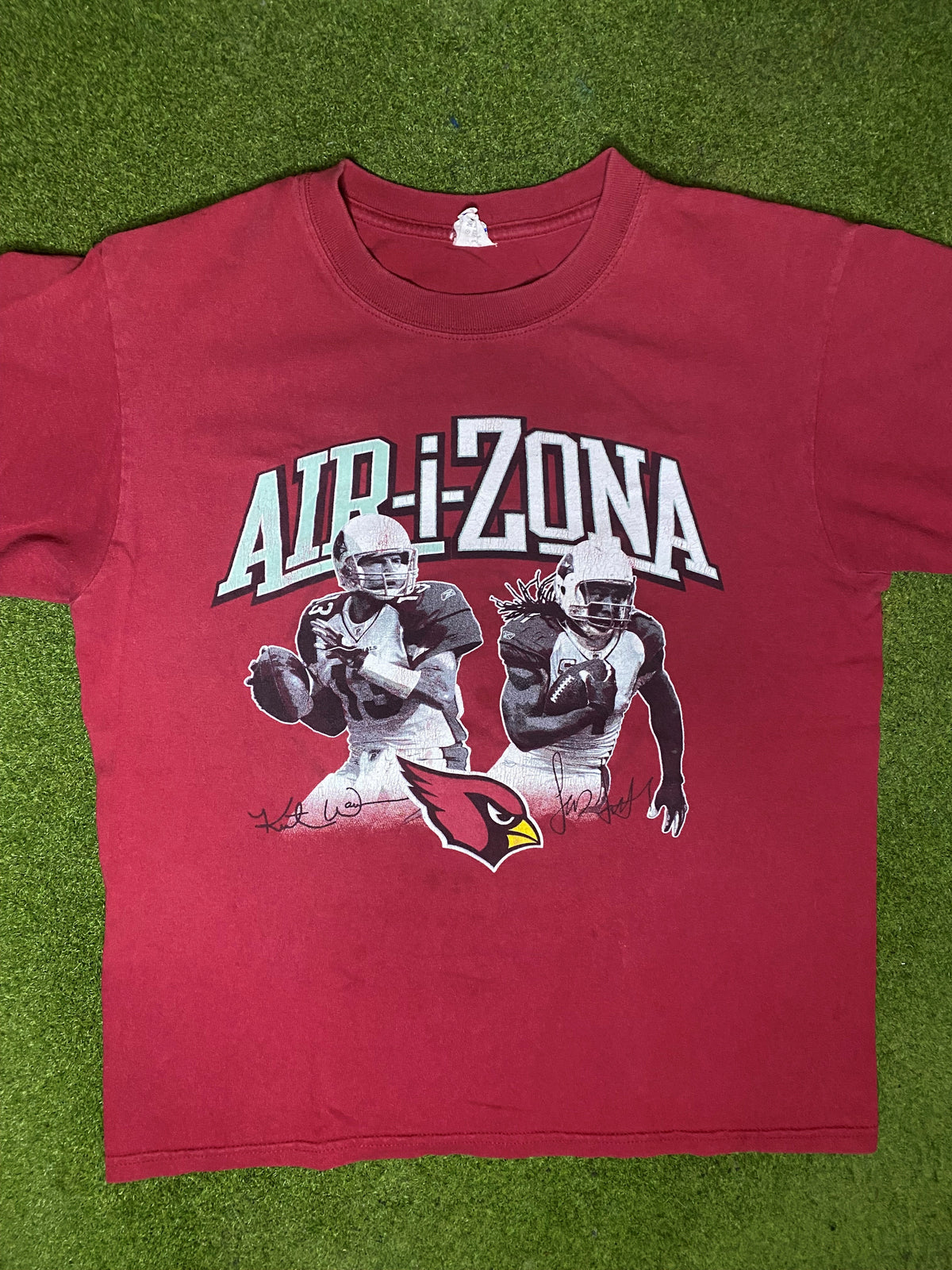 2005-2009 Arizona Cardinals - Ft. Warner and Fitzgerald - Vintage NFL Player T Shirt (Medium) - Gametime Vintage