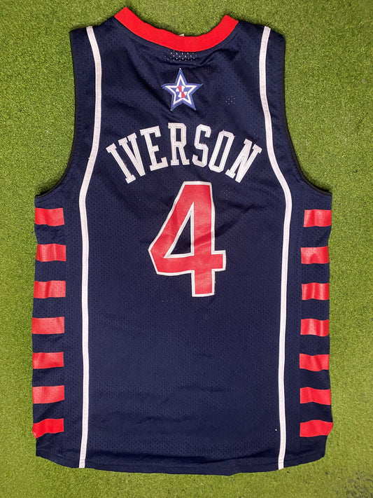 2004 USA Basketball - Allen Iverson #4 - Vintage Olympic Jersey (48) - Gametime Vintage