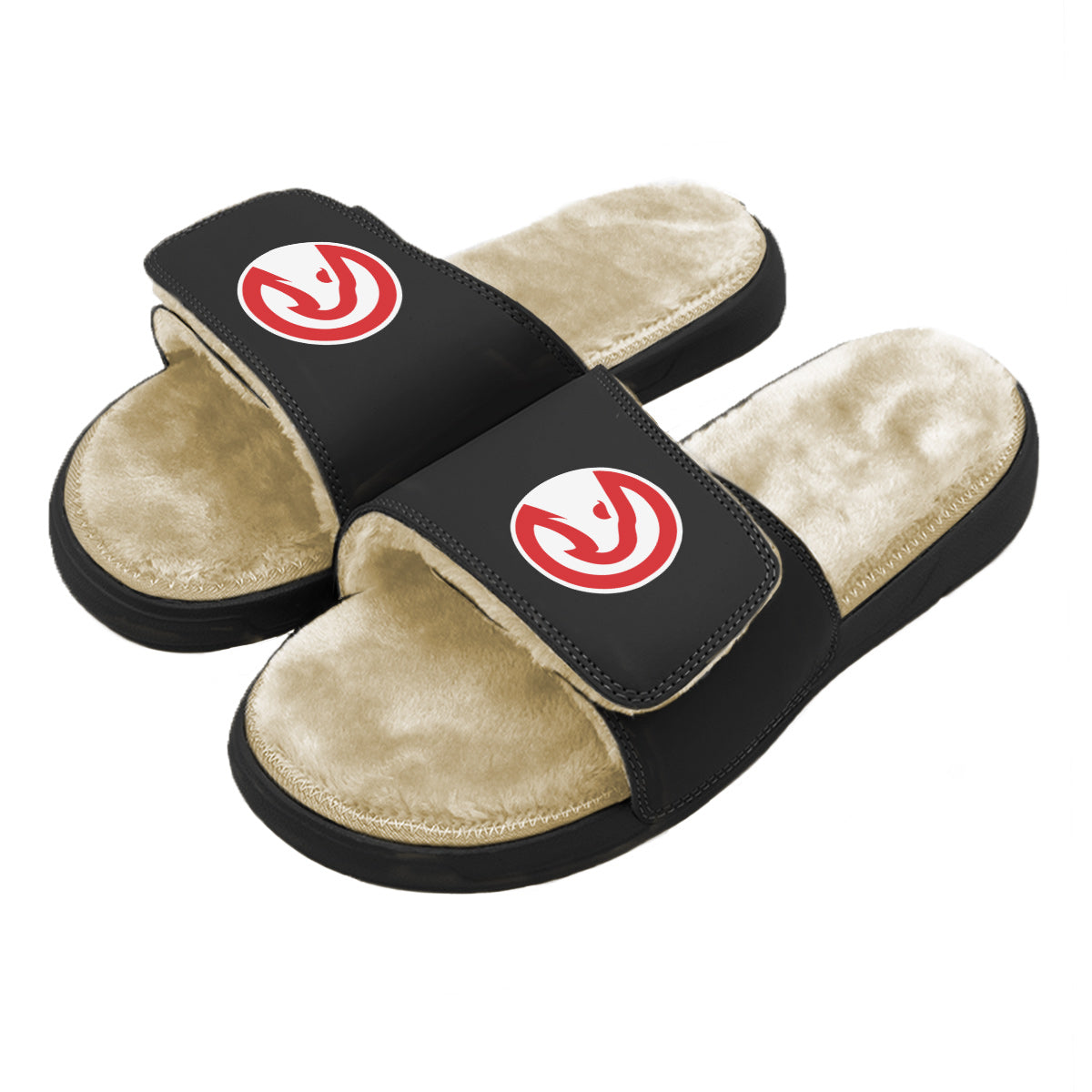 Atlanta Hawks Primary Tan Fur Slides