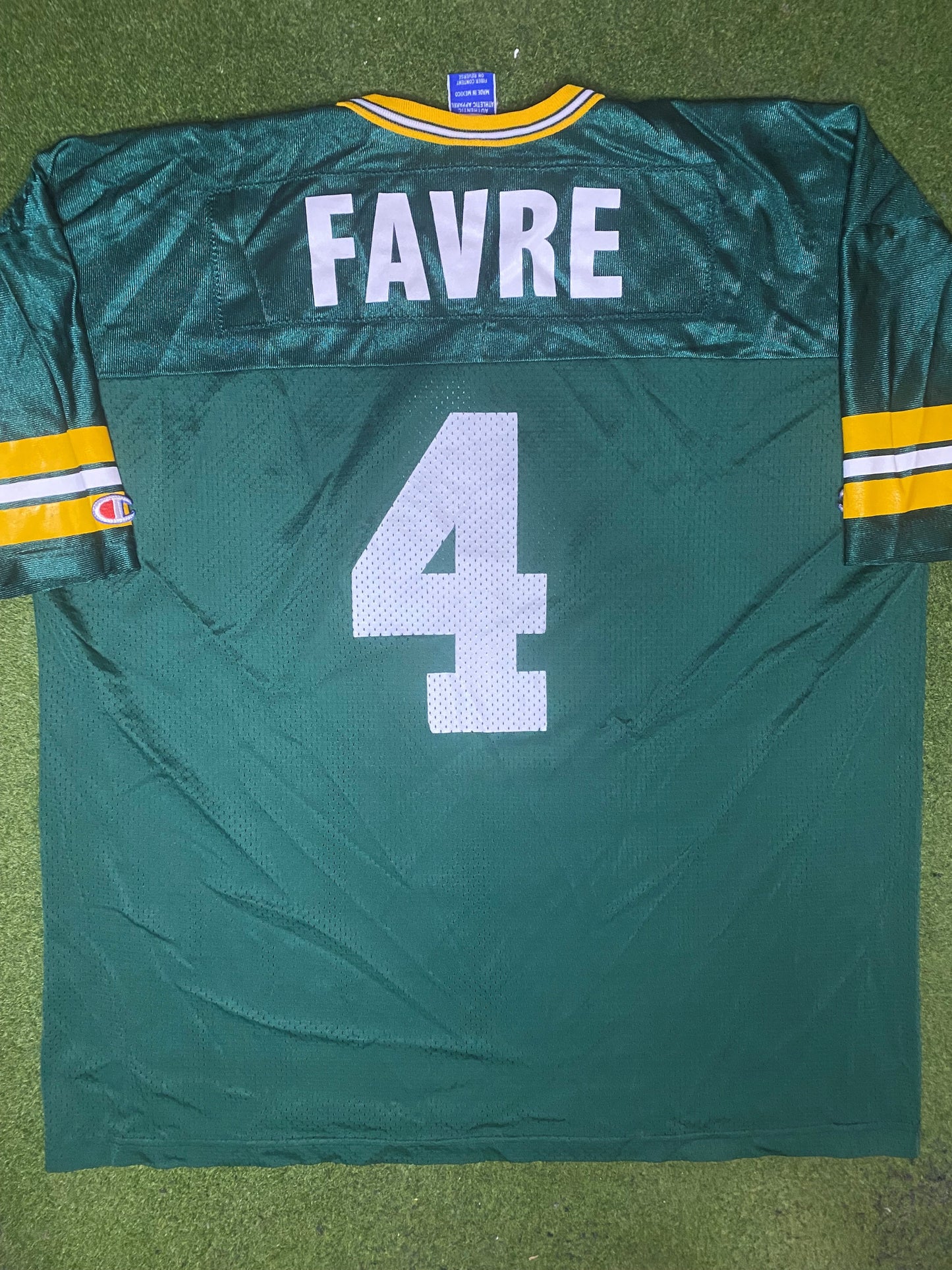 1992-2001 Green Bay Packers - Brett Favre #4 - Vintage NFL Jersey (56) - Gametime Vintage