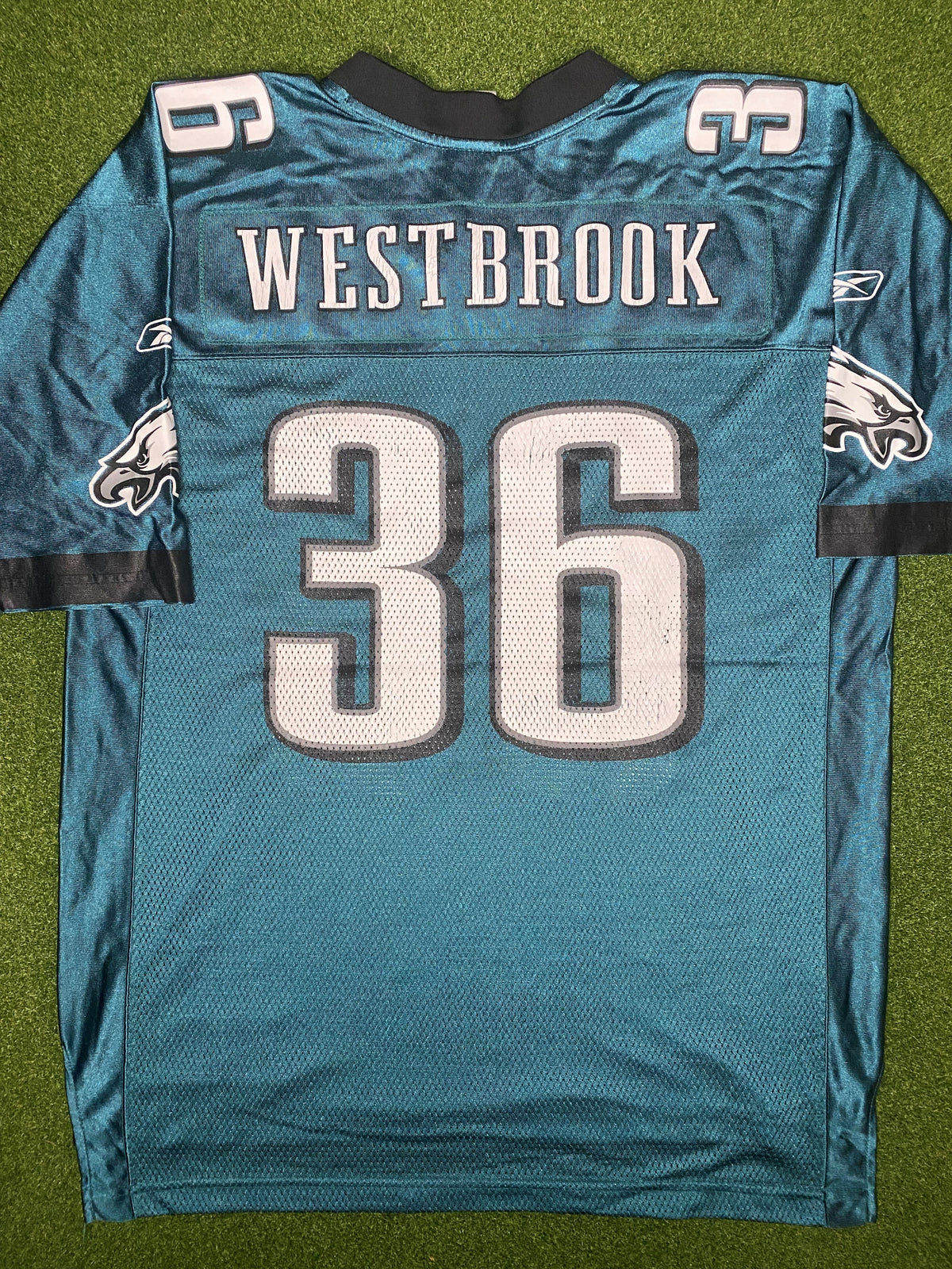 2002-2009 费城老鹰队 - 布莱恩·威斯布鲁克 #36 - 复古NFL球衣 (大码)