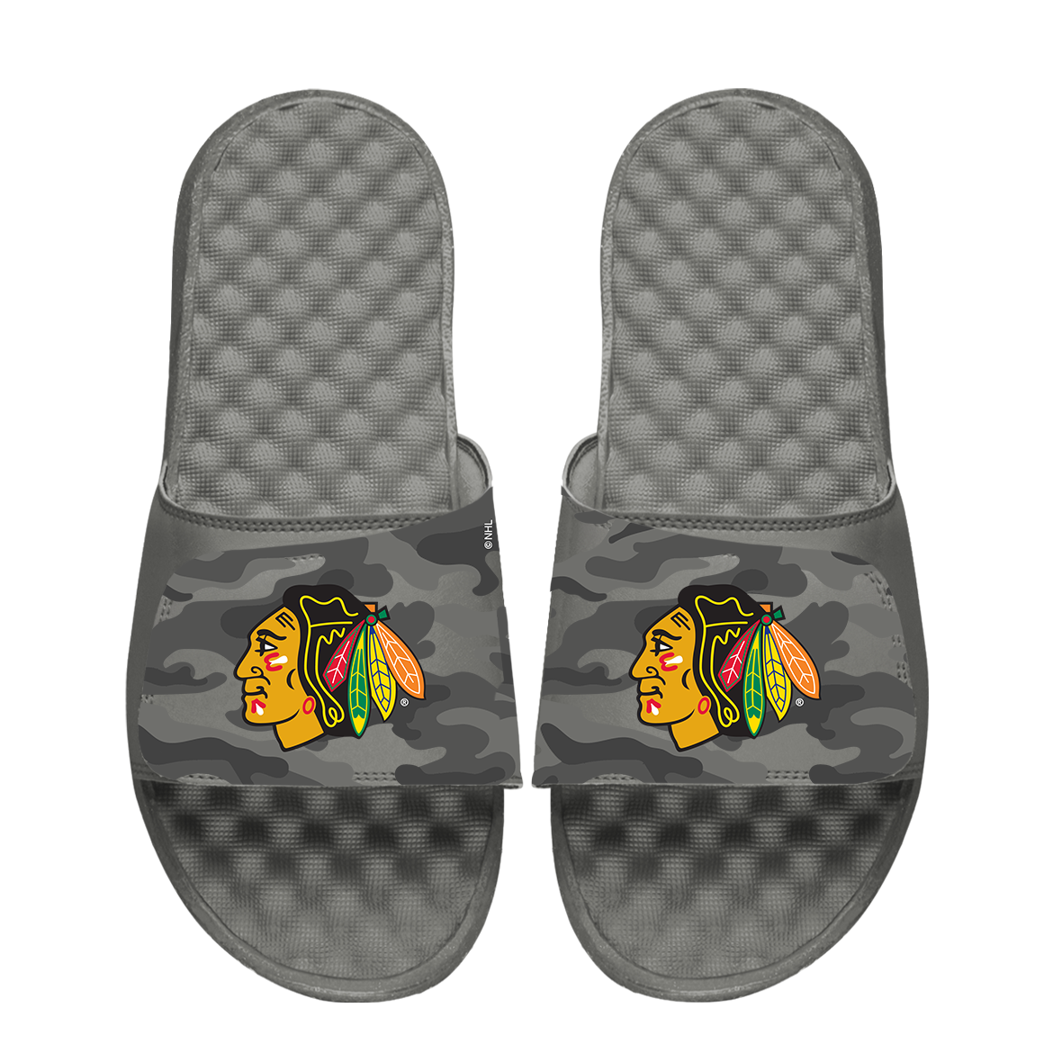Chicago Blackhawks Urban Camo Slides
