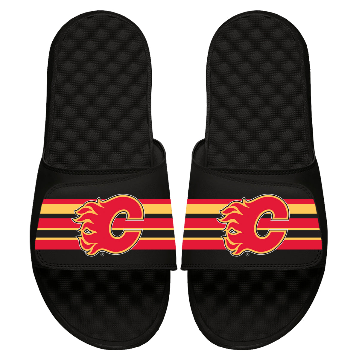 Calgary Flames Stripes Slides