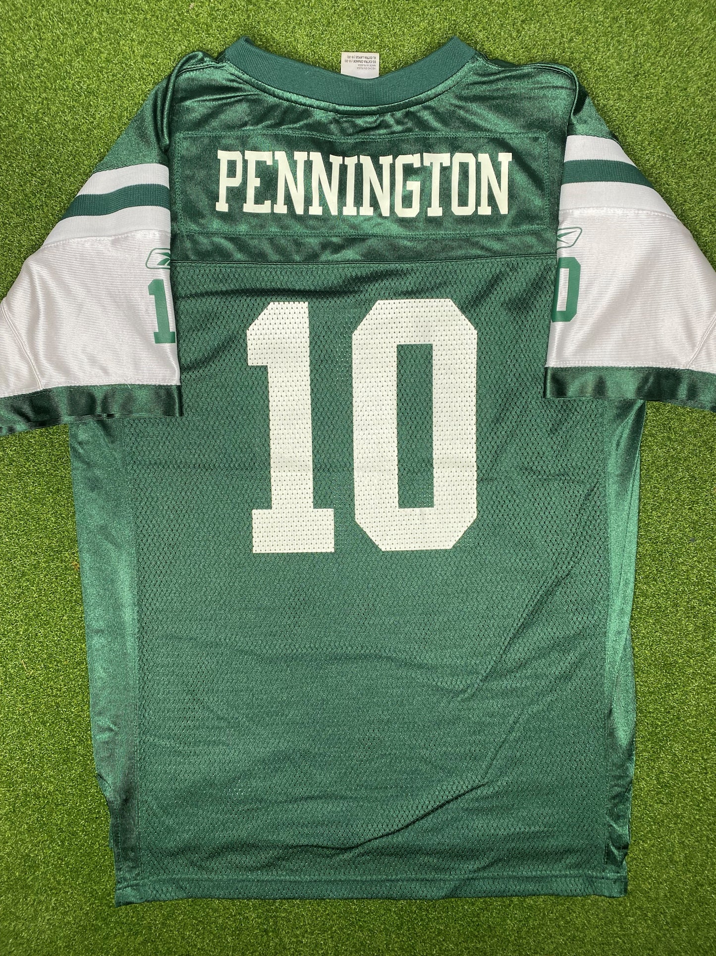 2002-2007 New York Jets - Chad Pennington #10 - Camiseta Vintage NFL (Juvenil XL)