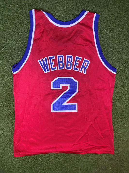 1994-1997 Washington Bullets - Chris Webber #2 - Vintage NBA Jersey (44) - Gametime Vintage