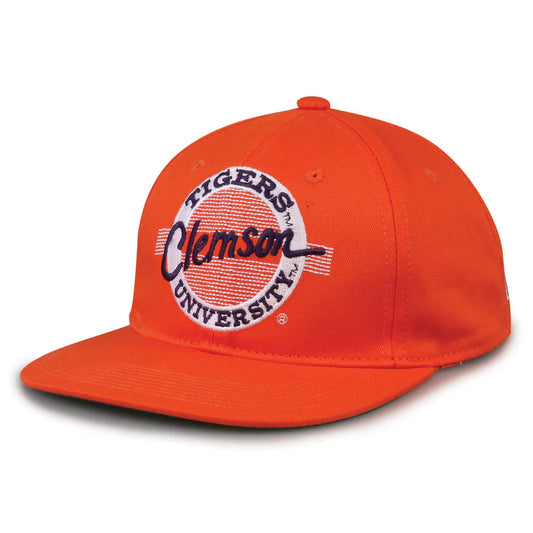 Clemson Tigers Retro Circle Snapback Hat