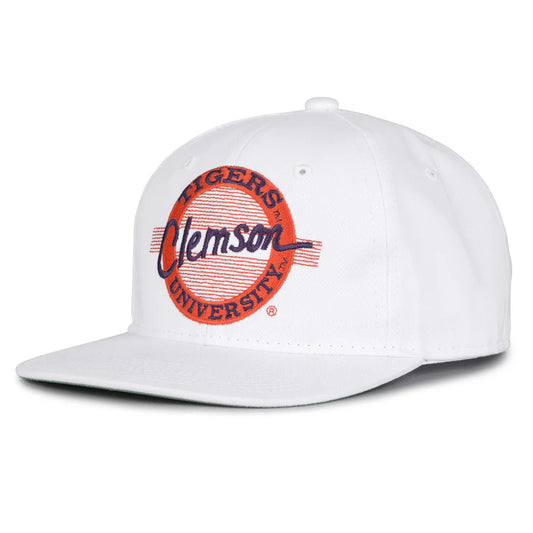 Clemson Tigers Retro Circle Snapback Hat