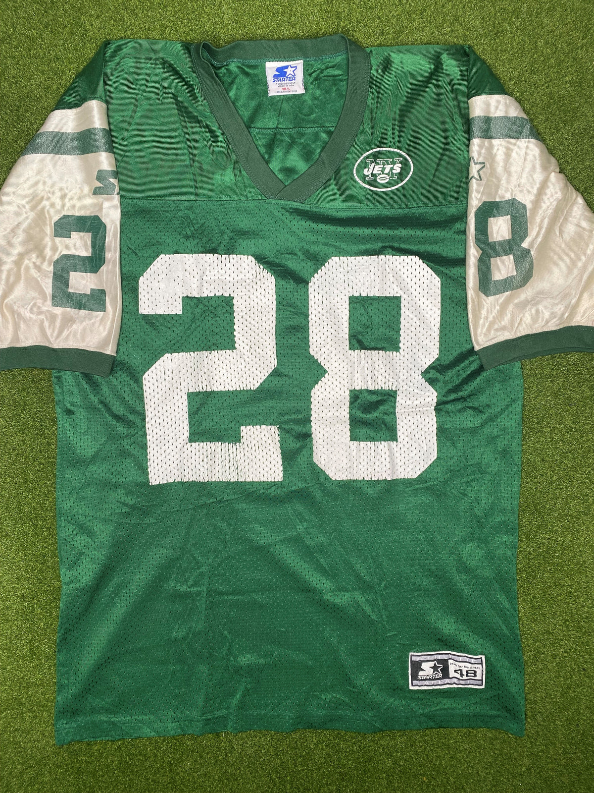 1998-2001 纽约喷气机队 - 柯蒂斯·马丁 #28 - 首发 - 复古NFL球衣 (48)