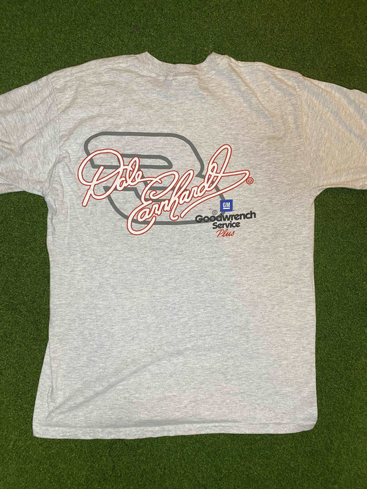 90s Dale Earnhardt - Double Sided - Vintage NASCAR Tee Shirt (Medimum) - Gametime Vintage