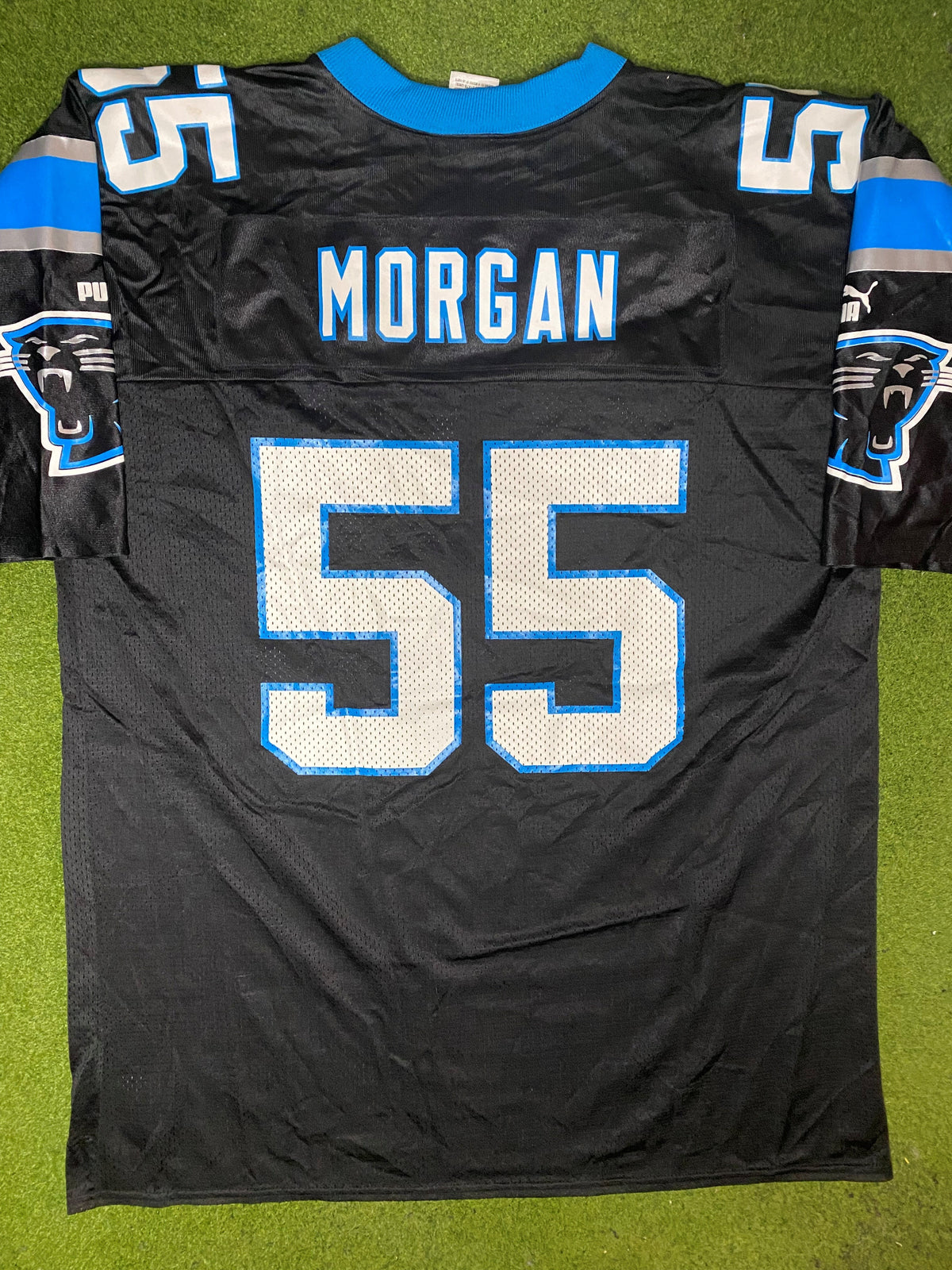 2001 Carolina Panthers - Dan Morgan #55 - Vintage NFL Jersey (XL) - Gametime Vintage