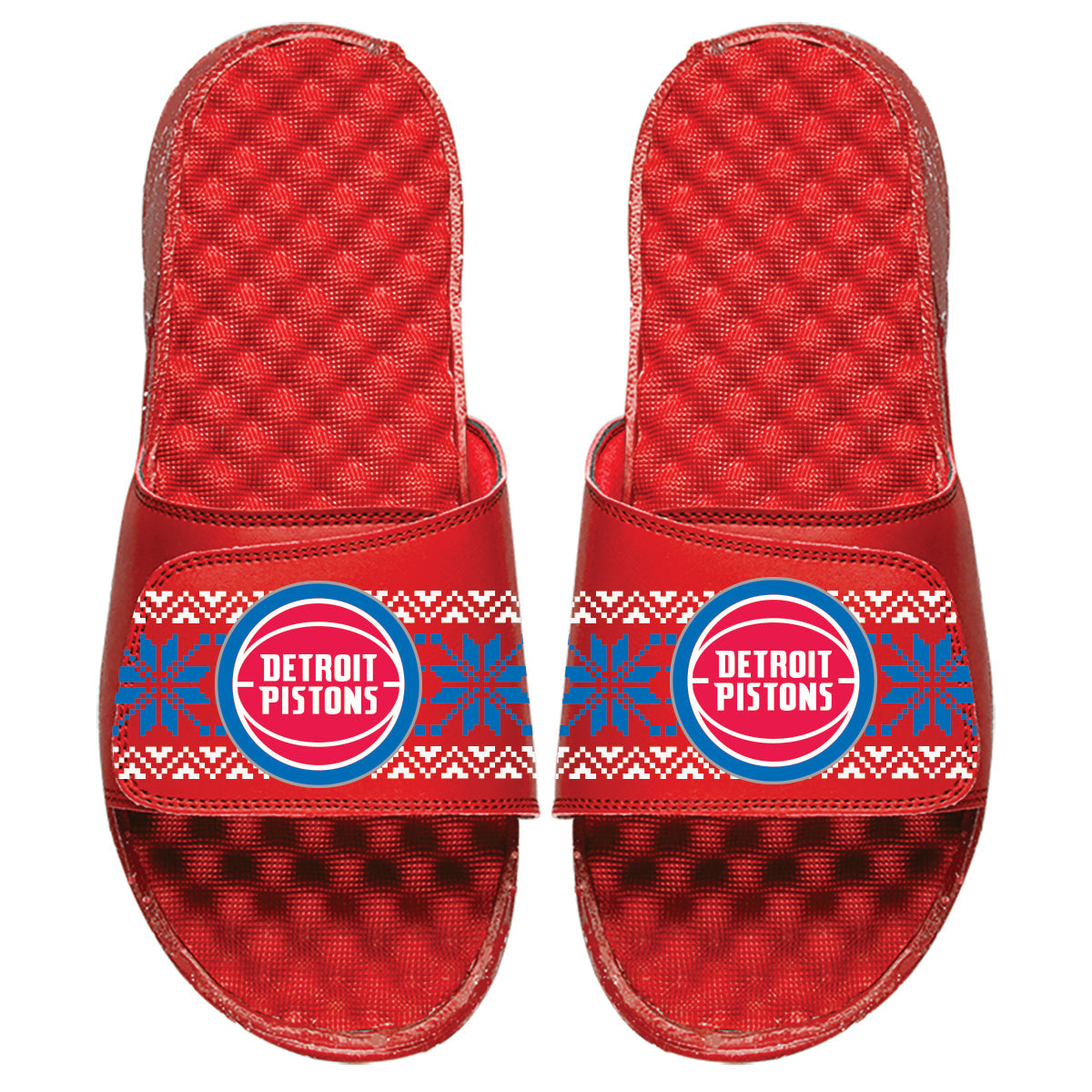 Detroit Pistons Ugly Sweater Slides