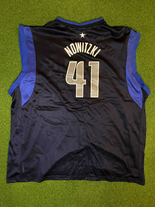 00s Dallas Mavericks - Dirk Nowitzki #41 - Champion - Vintage NBA Jersey (52) - Gametime Vintage