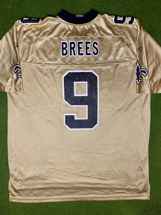 2006-2012 New Orleans Saints - Drew Brees #9 - Vintage NFL Jersey (XL) - Gametime Vintage
