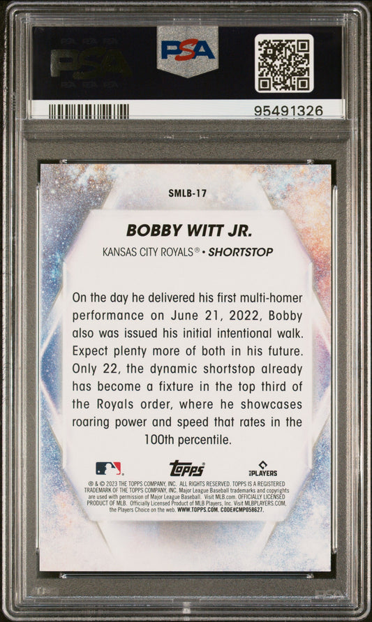 Graded 2023 Topps Bobby Witt Jr. #SMLB17 Stars of MLB Baseball Card PSA 10 Gem Mint