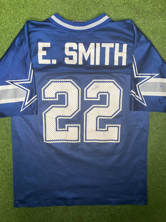 1990-2001 Dallas Cowboys - Emmitt Smith #22 - Vintage NFL Jersey (Medium)