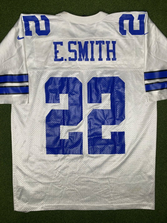 1990-2001 Dallas Cowboys - Emmitt Smith #22 - Vintage NFL Jersey (Large)