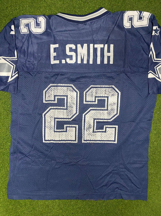 1990-2001 Dallas Cowboys - Emmitt Smith #22 - Vintage NFL Jersey (Youth Large) - Gametime Vintage