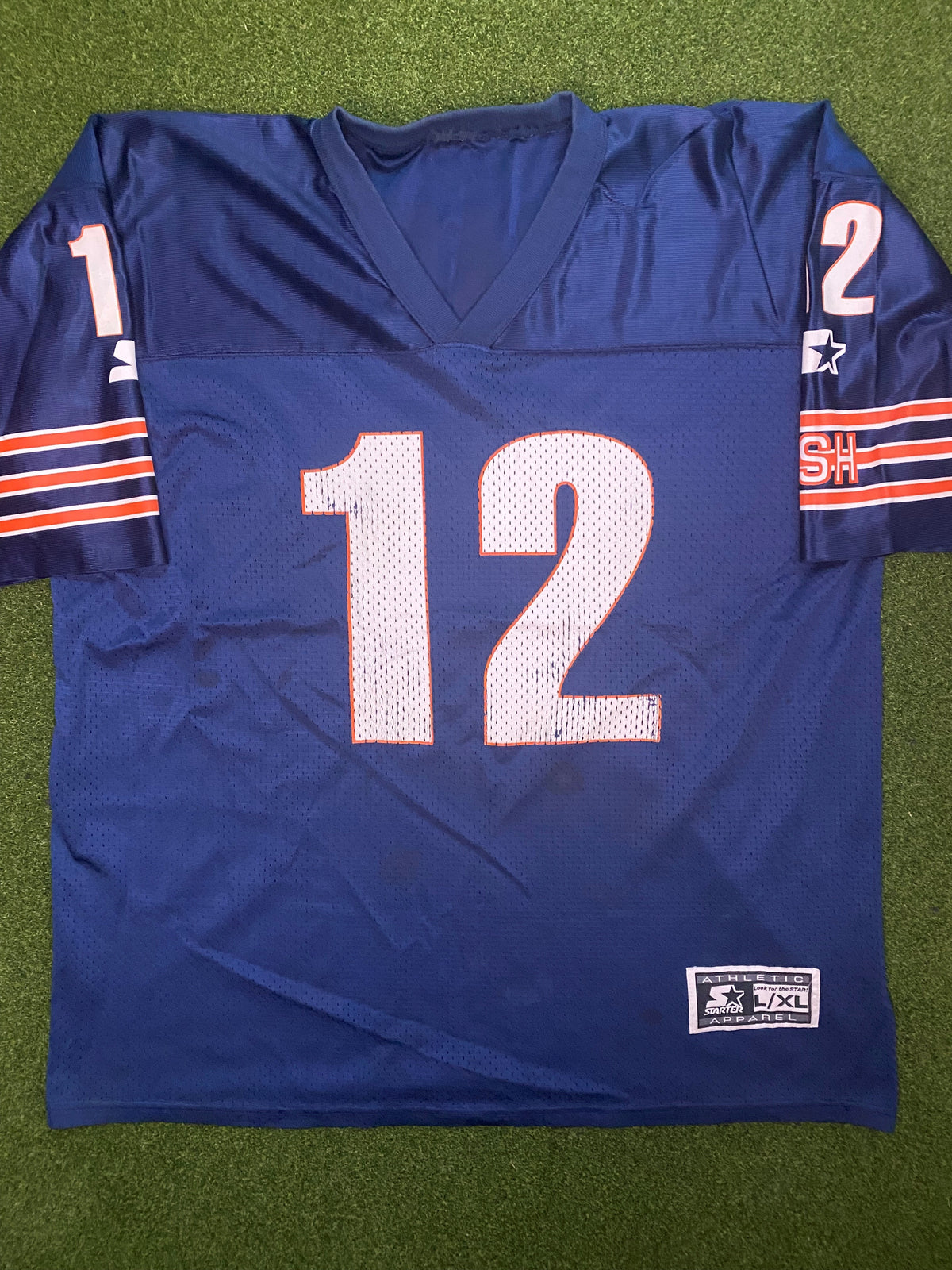 1994-1998 芝加哥熊队 - 埃里克·克莱默 #12 - 复古 NFL 球衣 (大码)