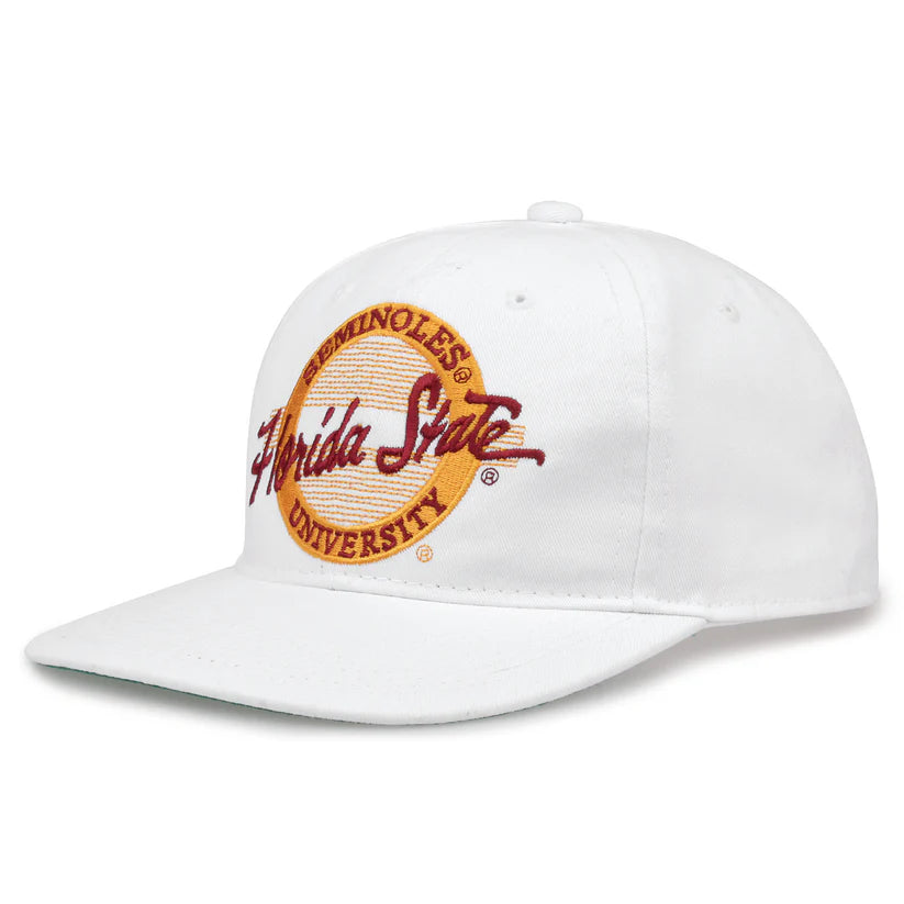 Gorra Snapback Circular Retro de los Florida State Seminoles