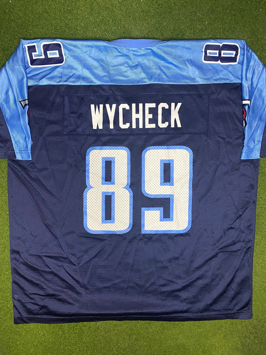 1998-2001 Tennessee Titans - Frank Wycheck #89 - Champion - Vintage NFL Jersey (48) - Gametime Vintage