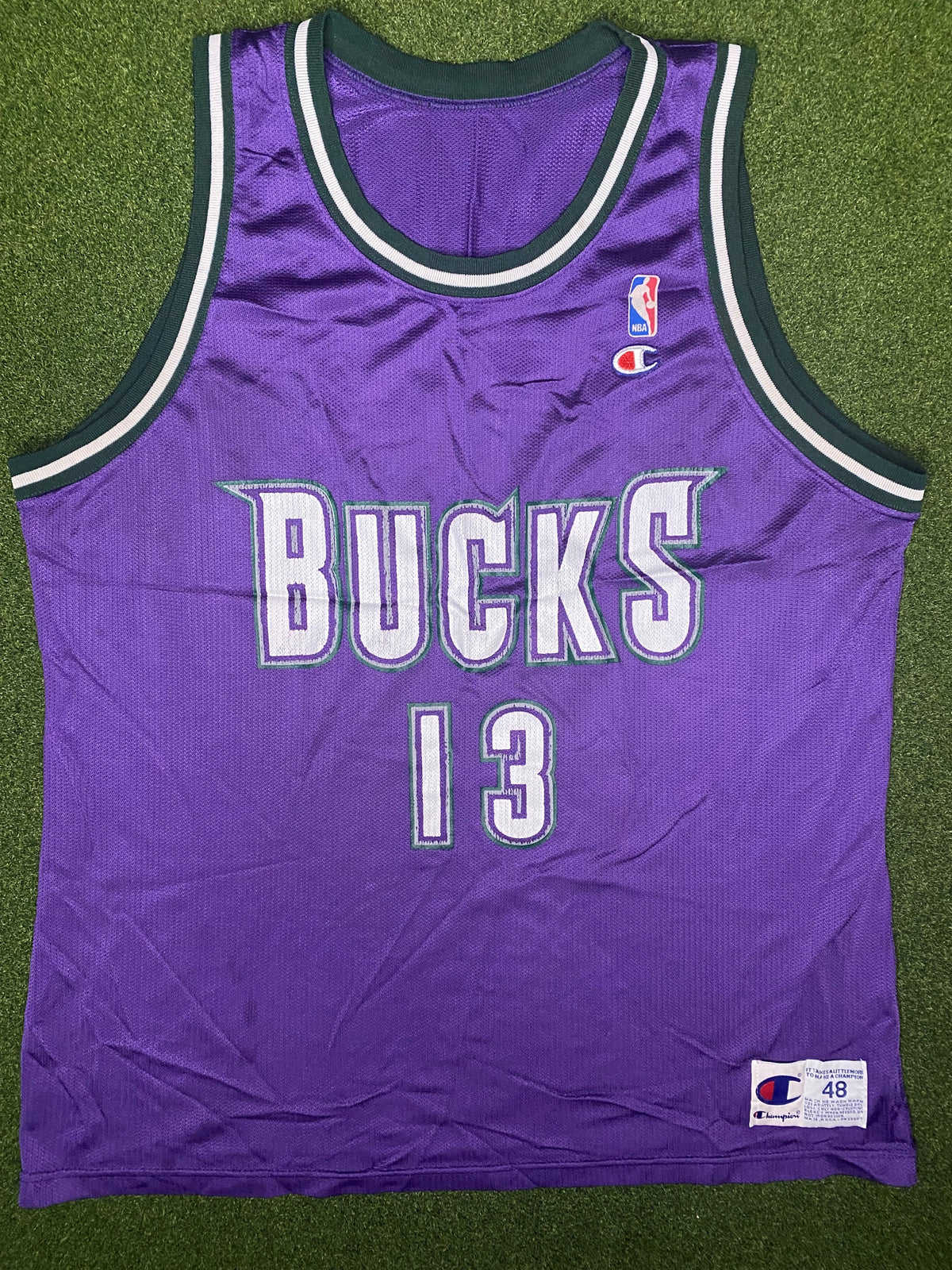 1994-2002 密尔沃基雄鹿队 - 格伦·罗宾逊 #13 - 复古NBA球衣 (48)