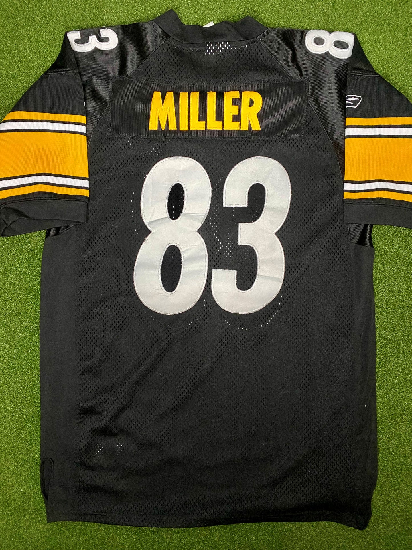 2005-2012 匹兹堡钢人队 - 希斯·米勒 #83 - 场上缝制款 - 复古NFL球衣 (48)