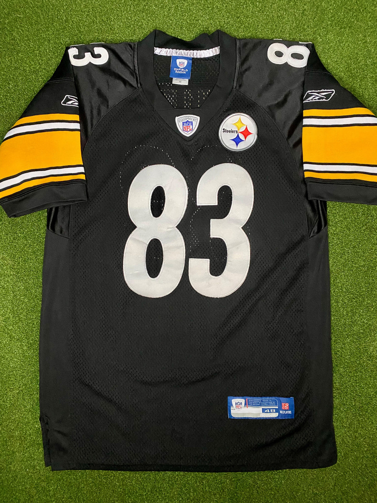 2005-2012 匹兹堡钢人队 - 希斯·米勒 #83 - 场上缝制款 - 复古NFL球衣 (48)