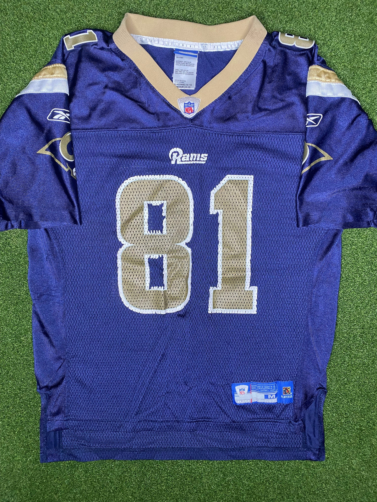 2002-2008 圣路易斯公羊 - Torry Holt #81 - 复古款 NFL 球衣 (青少年中码)