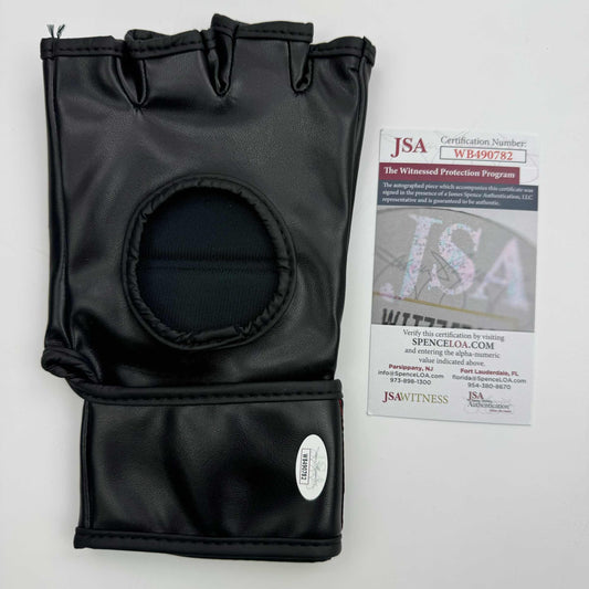 Autographed/Signed Corey Sandhagen UFC MMA Ultimate Fighting Black Glove JSA COA