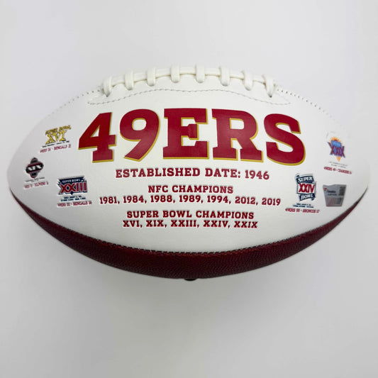 Autographed/Signed Deebo Samuel San Francisco 49ers Full Size F/S White Panel Logo Football Fanatics COA