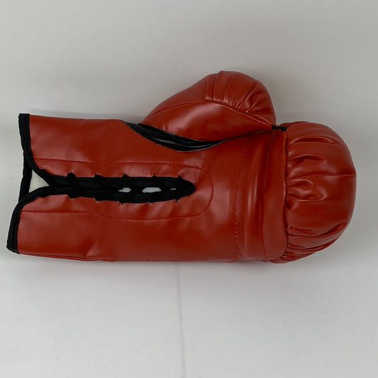 Autographed/Signed Mike Tyson Red Everlast Boxing Glove Athlete Hologram COA
