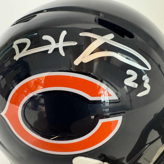 Autographed/Signed Devin Hester Chicago Bears Mini Football Helmet PSA COA