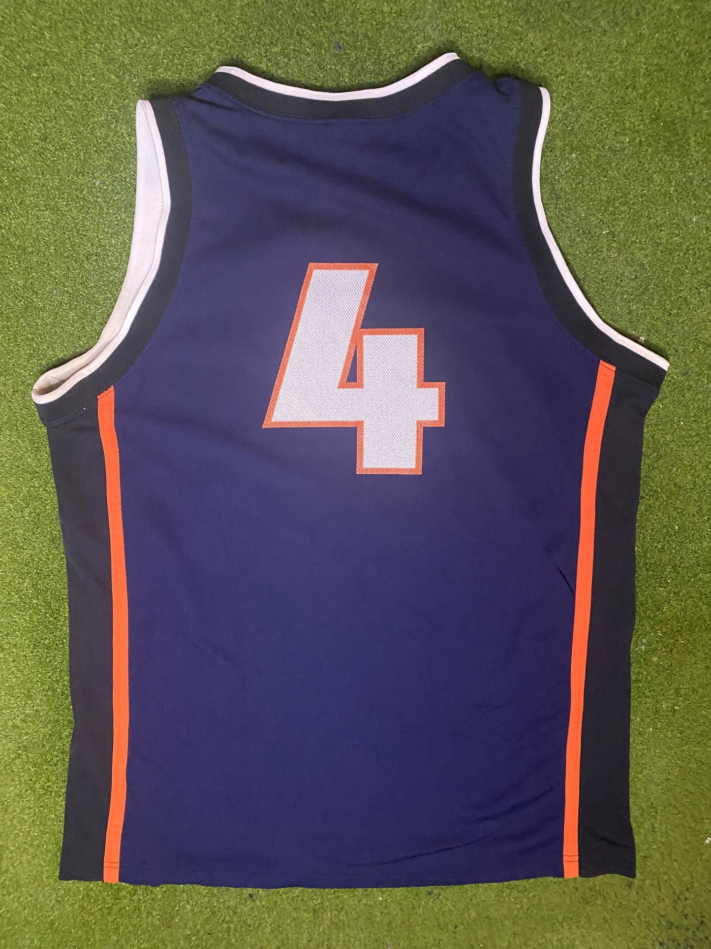 90年代伊利诺伊大学伊利尼斗士队 - 复古大学篮球泽西球衣 (中码)