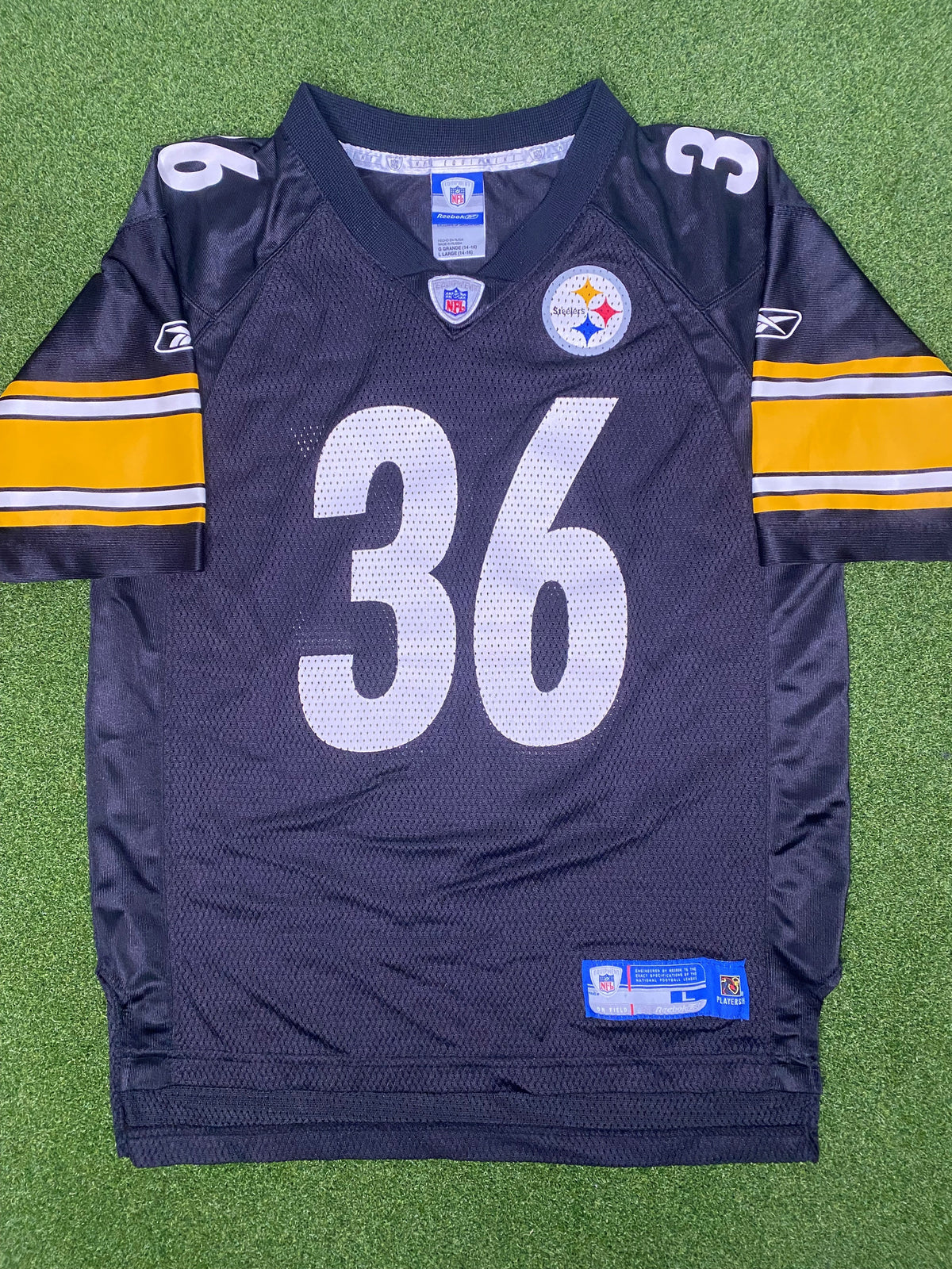 2002-2005 匹兹堡钢人队 - Jerome Bettis #36 - 复古 NFL 球衣 (青少年大码)