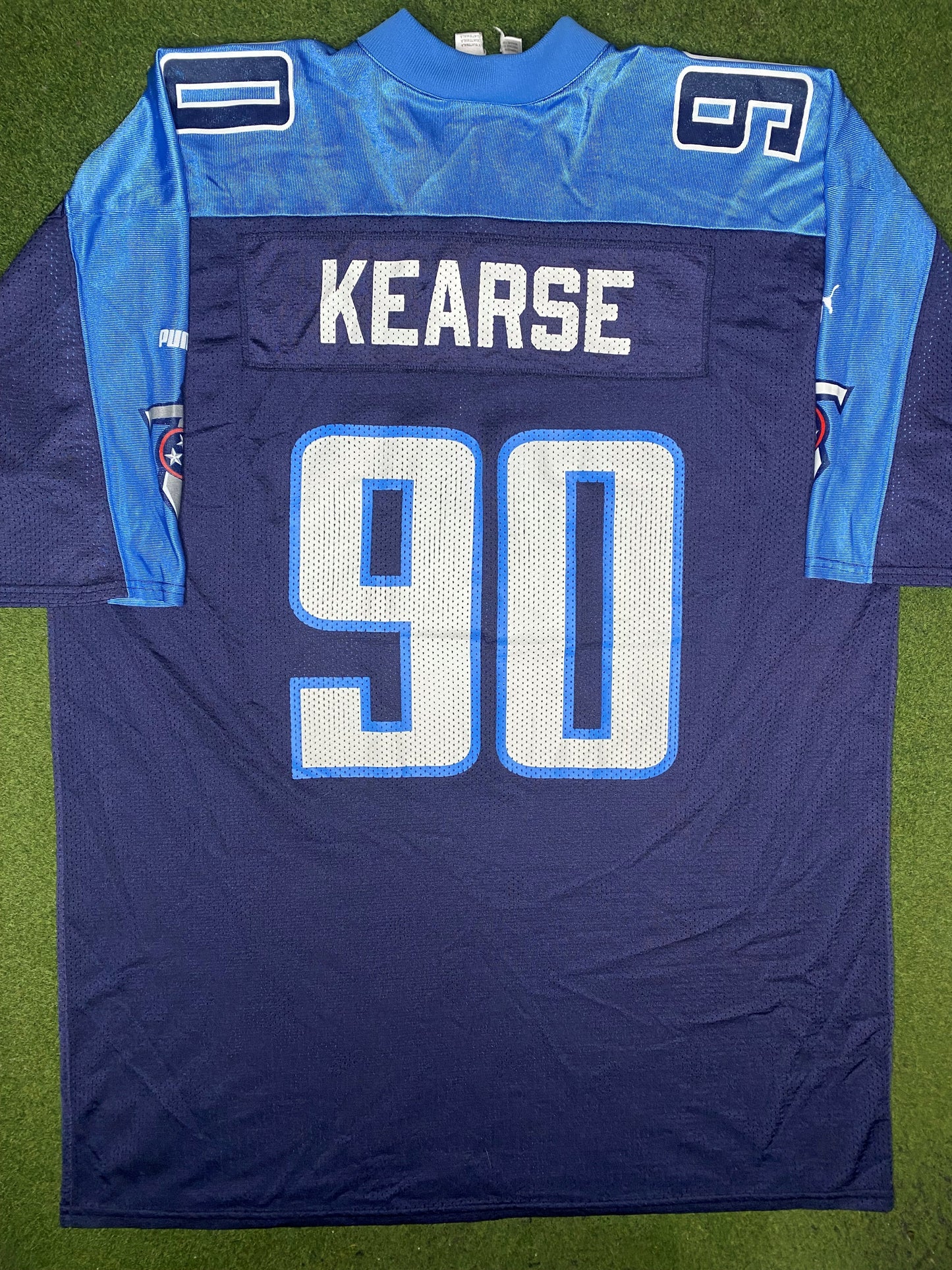 1999-2001 赛季田纳西泰坦队 - 杰文·科尔斯 #90 - 复古 NFL 球衣 (2XL)