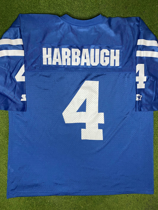 1994-1997 Indianapolis Colts - Jim Harbaugh #4 - Starter - Vintage NFL Jersey (56) - Gametime Vintage