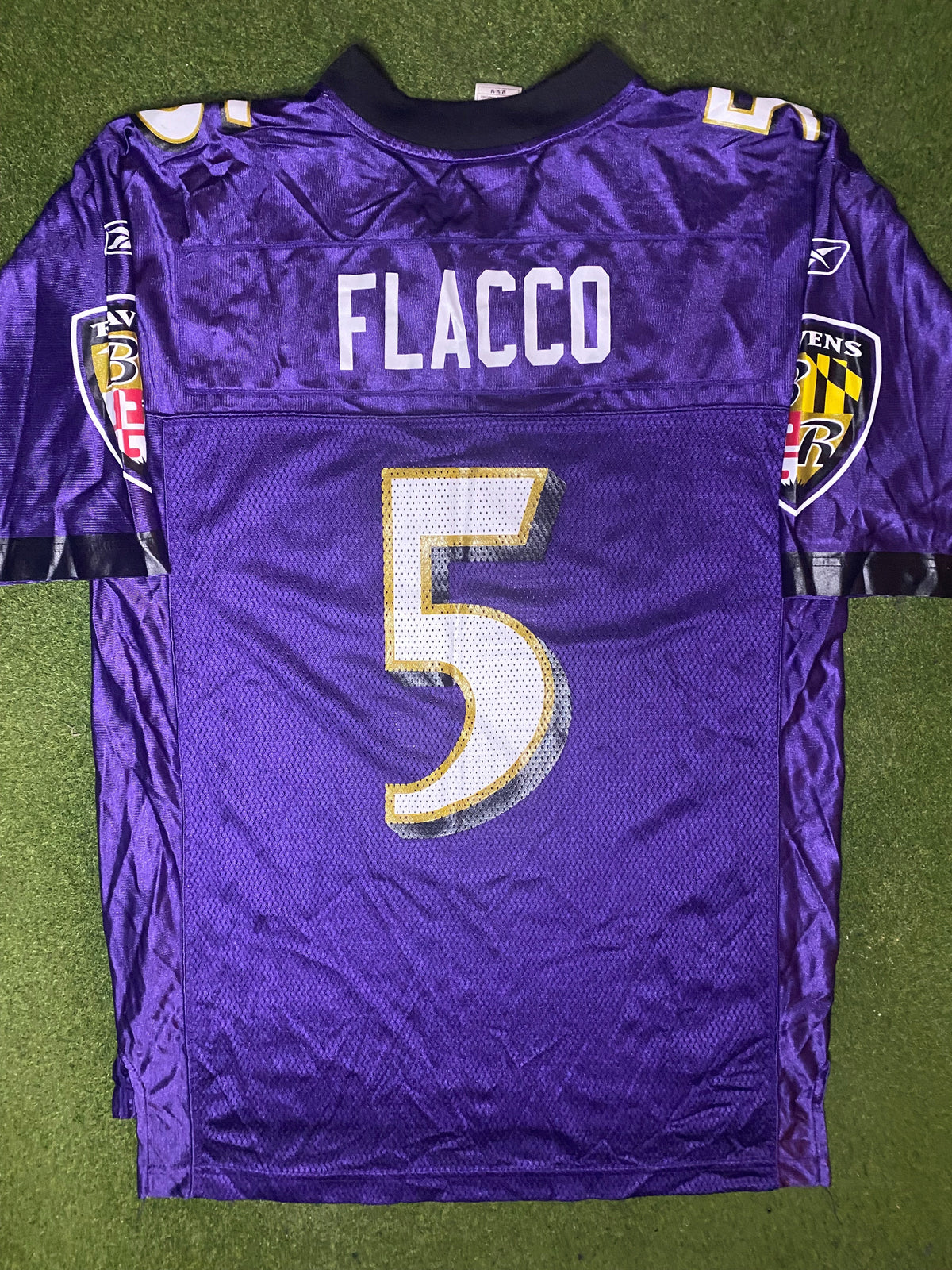 2008-2012 巴尔的摩乌鸦 - 乔·弗拉科 #5 - 复古NFL球衣 (中码)