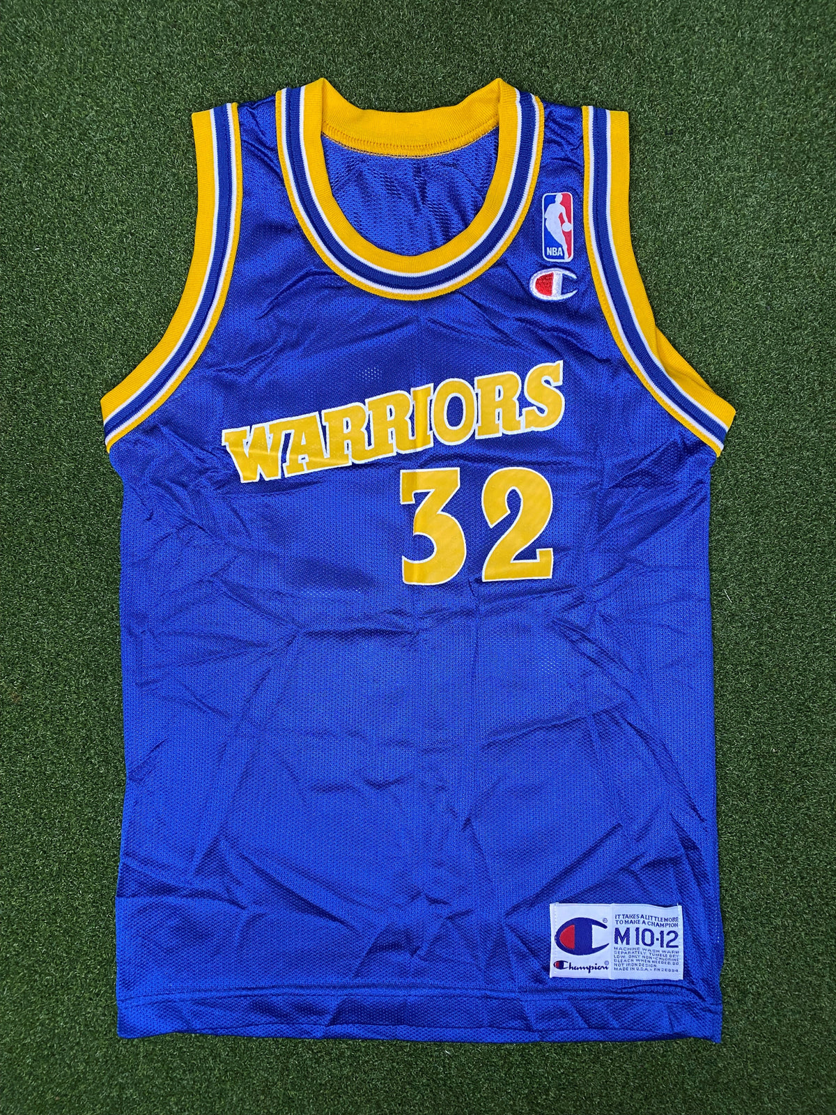 1995-1998 金州勇士队 – 乔·史密斯 #32 – 复古NBA球衣(青少年中号)