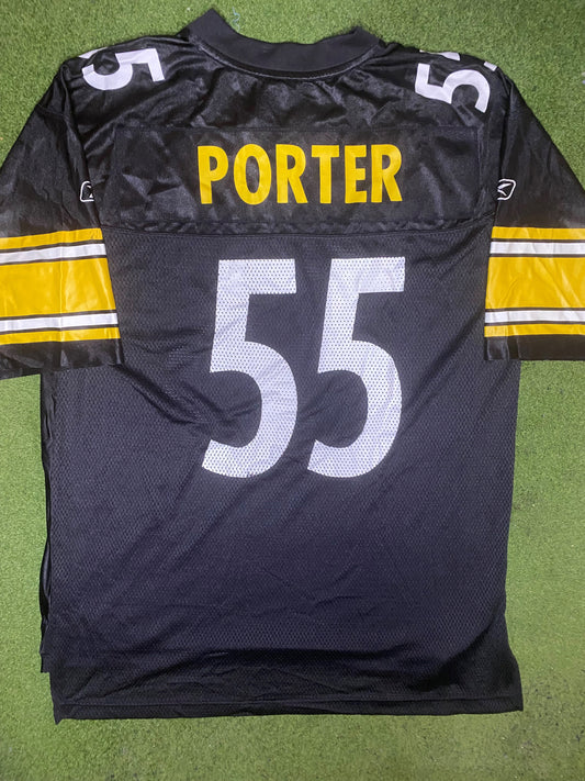 00s Pittsburgh Steelers - Joey Porter #55 - Reebok - Vintage NFL Jersey (Large) - Gametime Vintage