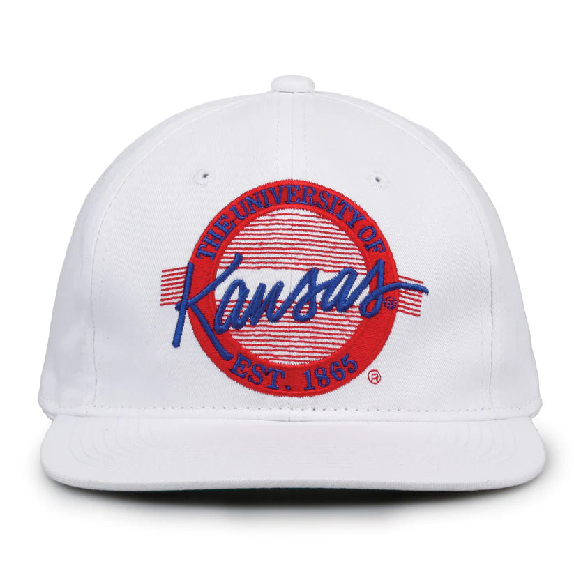 Kansas Jayhawks Retro Circle Snapback Hat