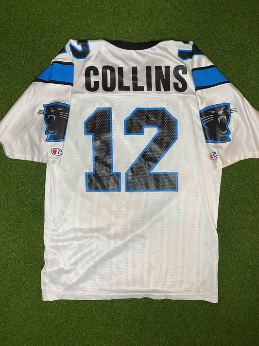1995-1997 Carolina Panthers - Kerry Collins #12 - Vintage NFL Jersey (44) - Gametime Vintage