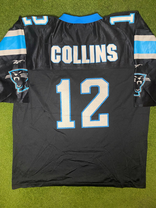 1995-1997 Carolina Panthers - Kerry Collins #12 - Vintage NFL Jersey (XL) - Gametime Vintage