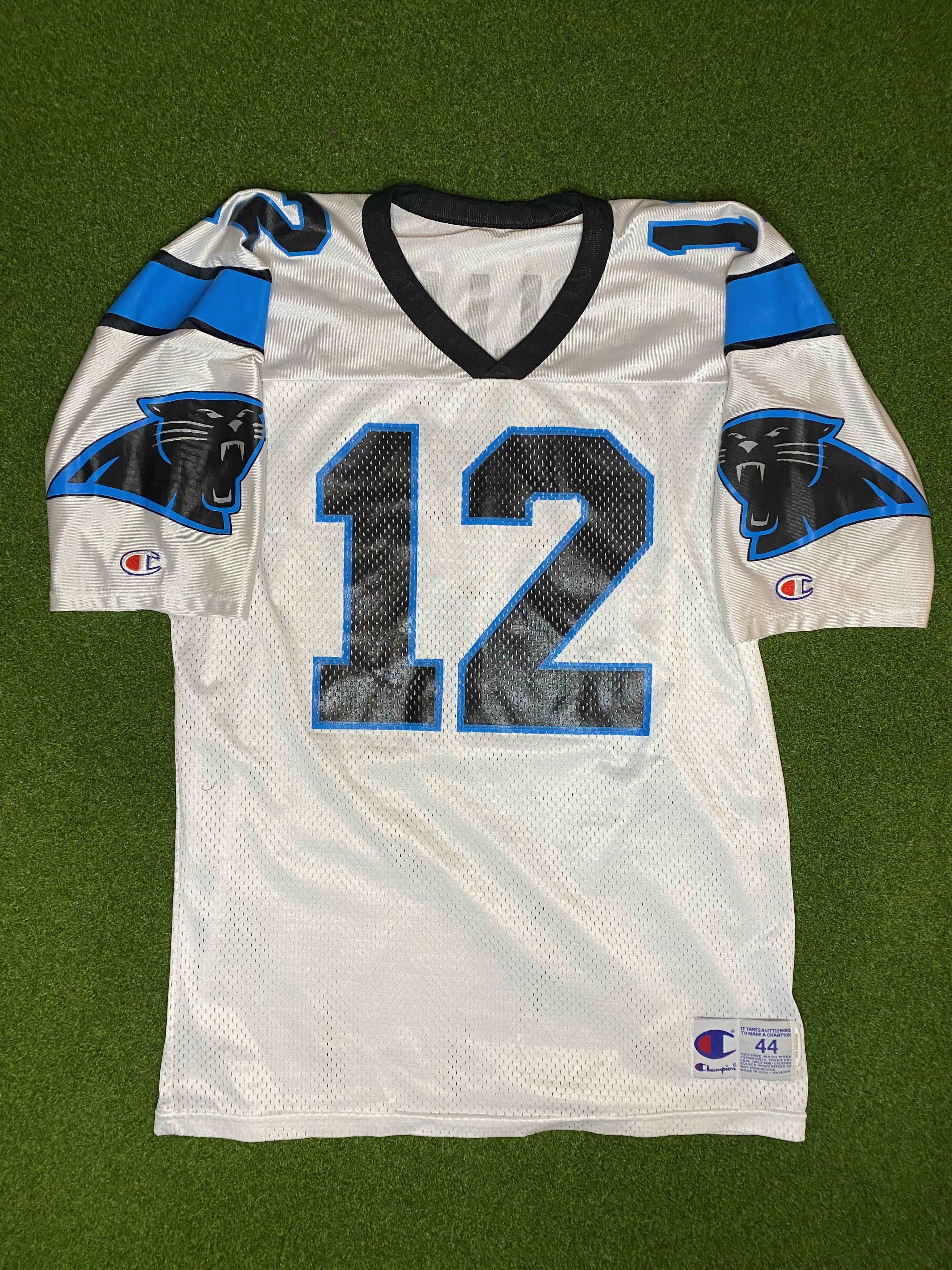 90s Carolina Panthers - Kerry Collins #12 - Champion - Vintage NFL Jer –  Gametime Vintage